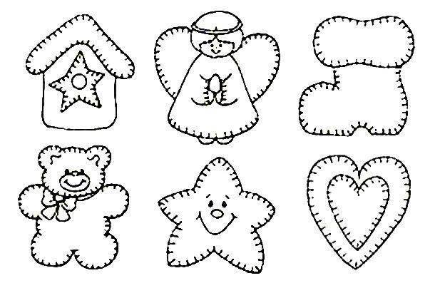 Трафареты для рождественских пряников