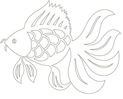 Трафарет "рыбки"