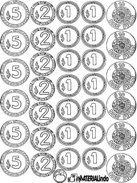 Монеты для дошкольников для распечатывания