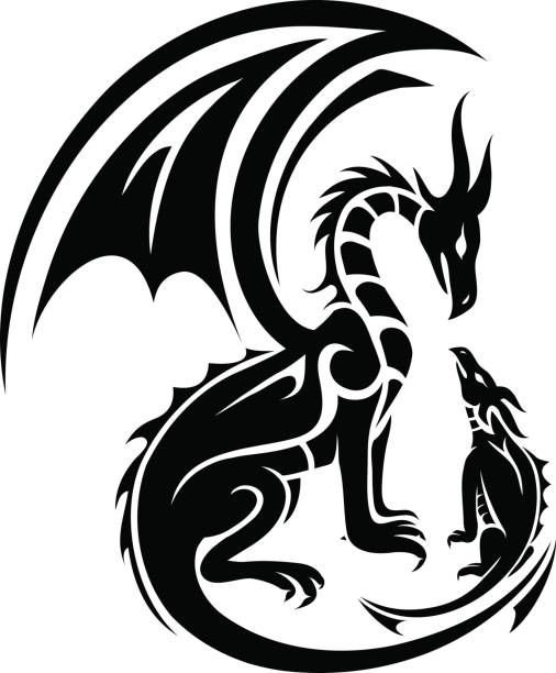 Гравировка дракон