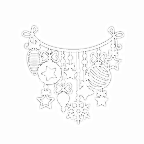 Вытынанки новогодние гирлянды