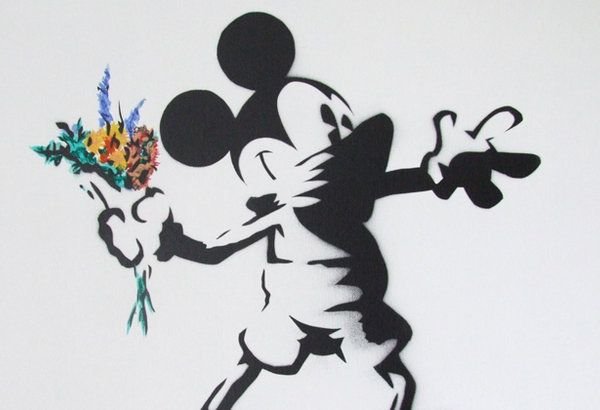 Микки Маус граффити Бэнкси