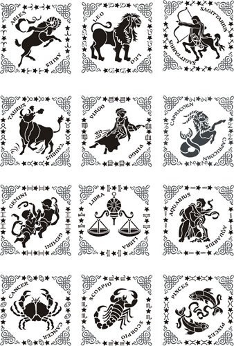 Трафарет "знаки зодиака"