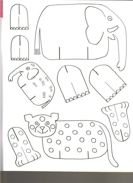 Шаблон поделки из бумаги для детей