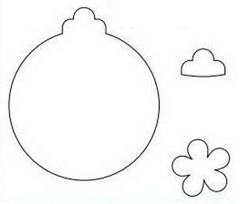 Новогодние шарики из бумаги плоские