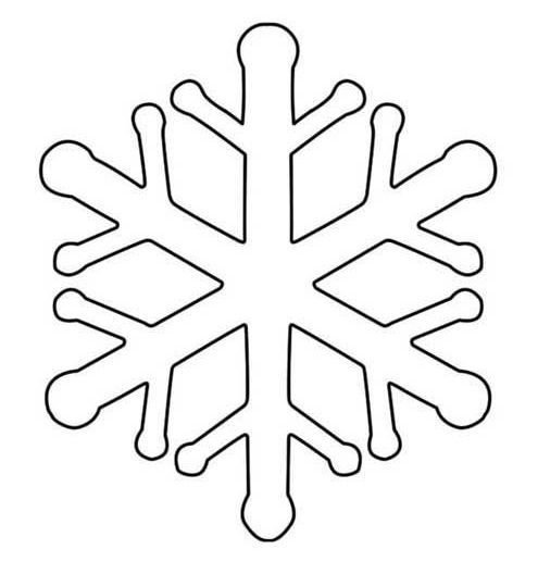 Трафареты снежинок для клея