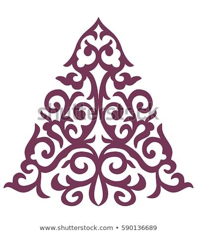 Орнамент казахский треугольный