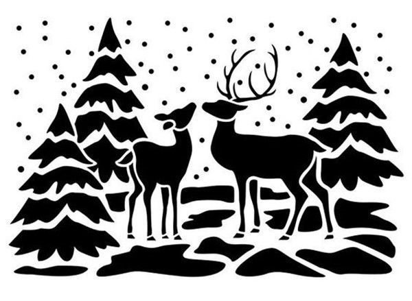 Новогодние силуэты