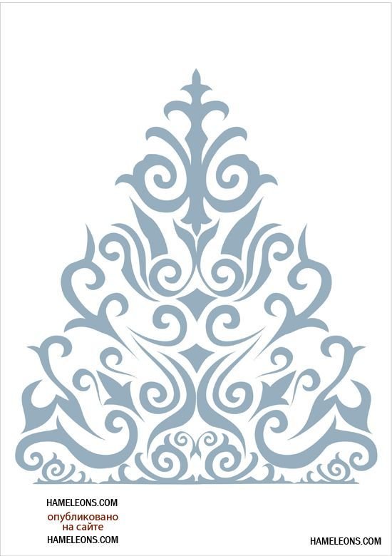 Узор на шубе Деда Мороза