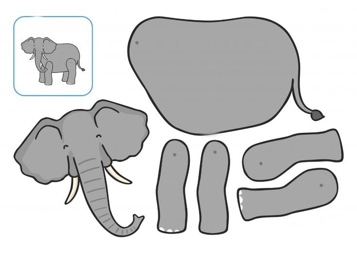 Заготовки для аппликаций животные