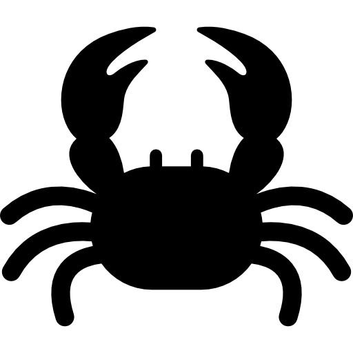 Краб трафарет