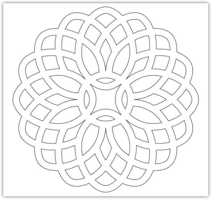 Снежинки трафареты для вырезания на окна