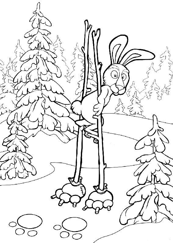 Зимние раскраски для детей