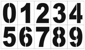 Трафарет "цифры"