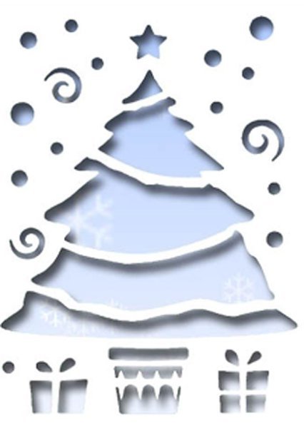 Трафареты для рисования накнах на новый год