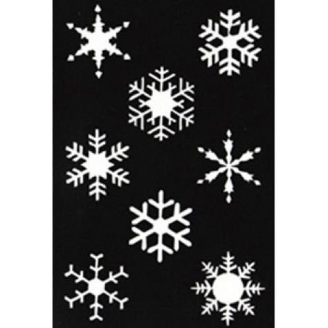 Шаблон снежинки для клеевого пистолета