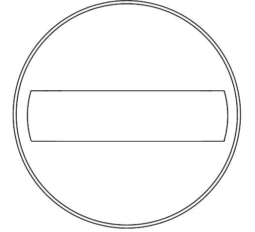 Заготовки дорожных знаков для раскрашивания