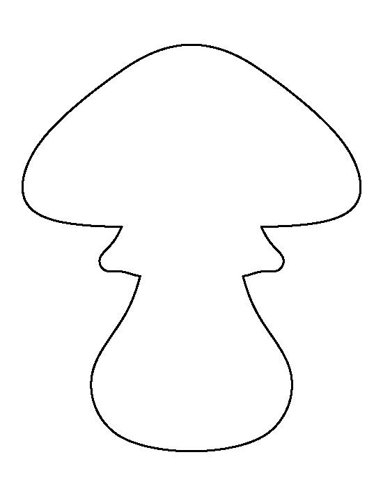 Трафарет грибов для вырезания