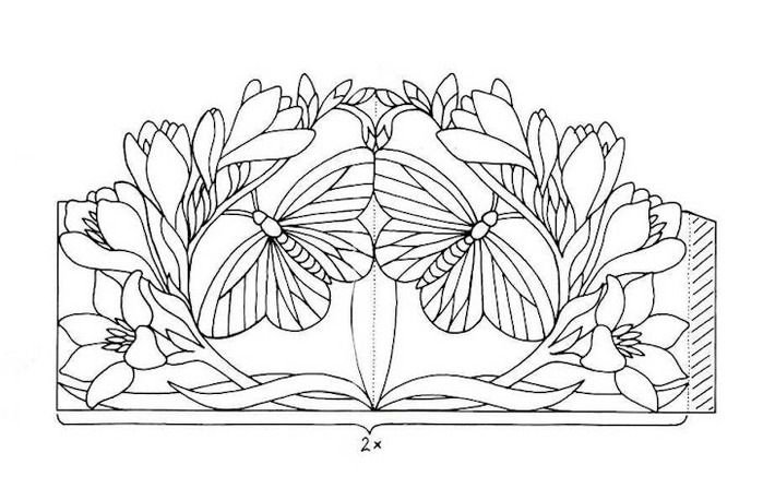 Витраж орнамент