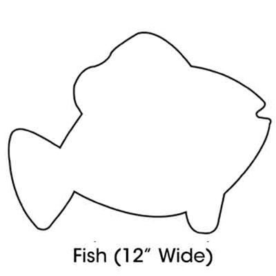 Трафарет рыбы