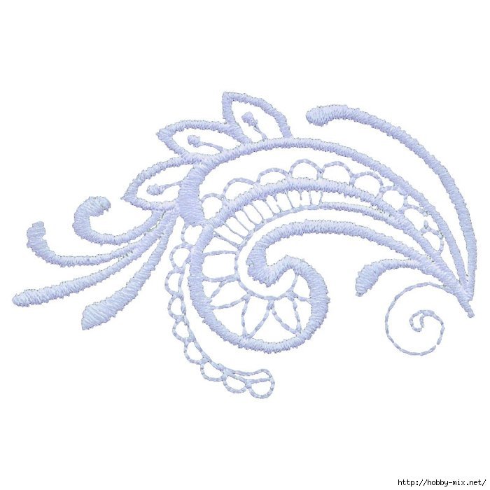 Вышивка морозные узоры