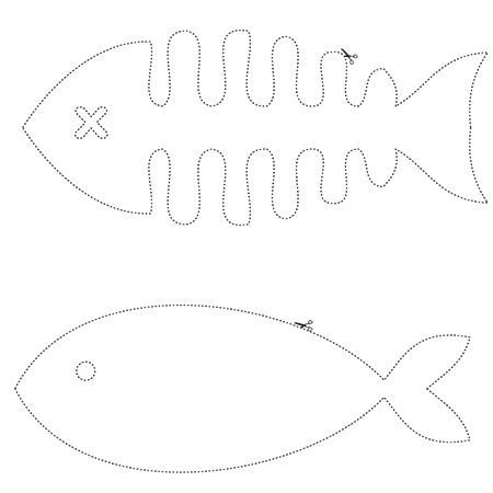 Трафарет "рыбки"