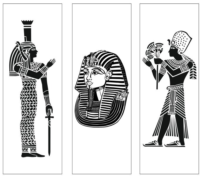 Трафареты в египетском стиле