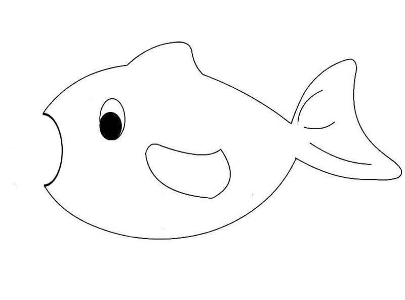 Трафарет рыбки из фетра