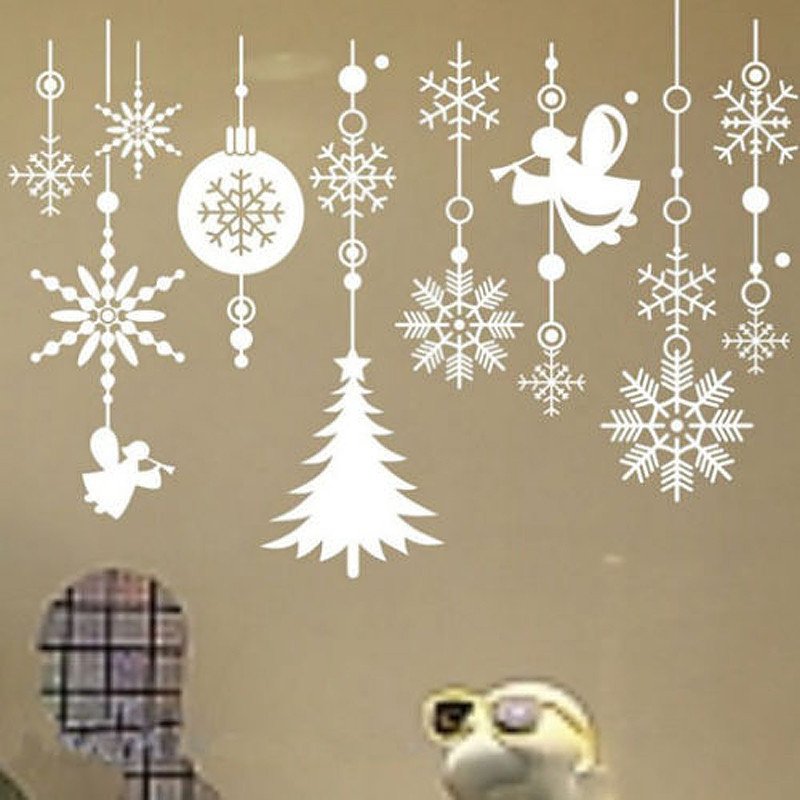 Украшение окон к новому году