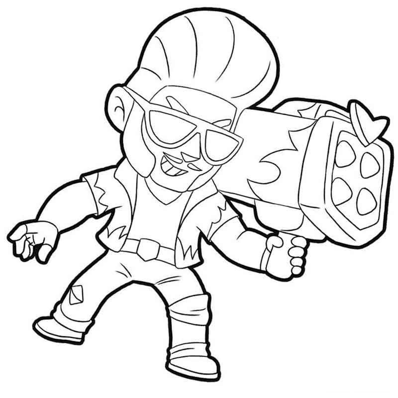 Раскраски Браво старс Эдгар Эдгар