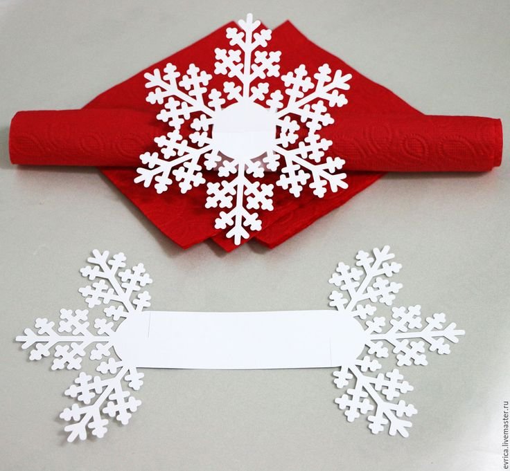 Кольца для салфеток снежинки