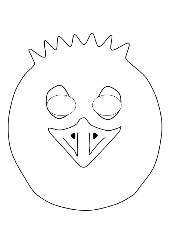 Маска птицы для детей