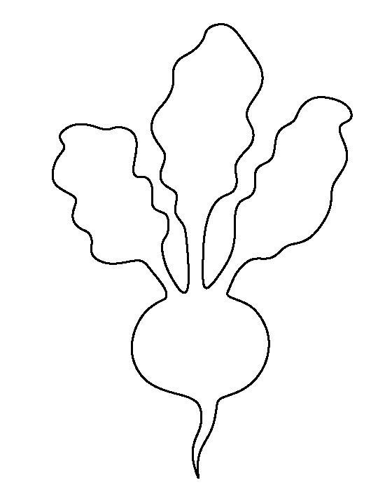 Свекла трафарет для вырезания