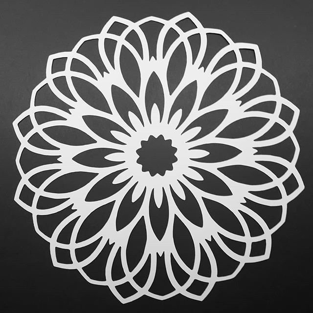 Мандала трафарет