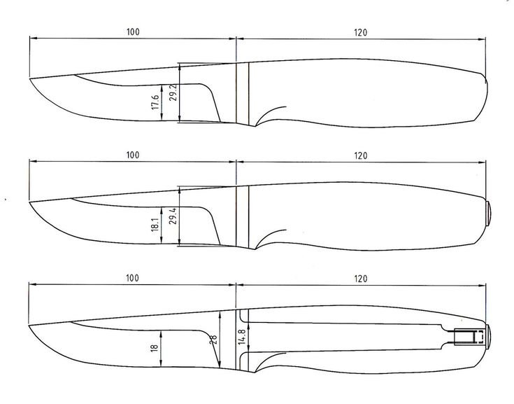 Финка НКВД оригинал обр 1942 чертежи