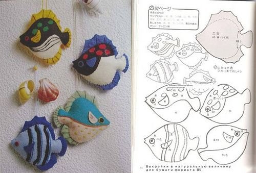 Выкройка рыбки