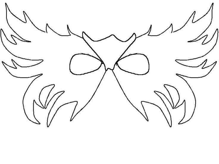 Маска трафарет для детей