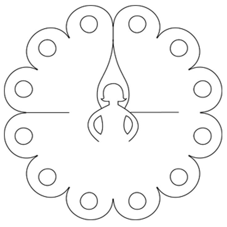 Ангел из бумаги трафарет