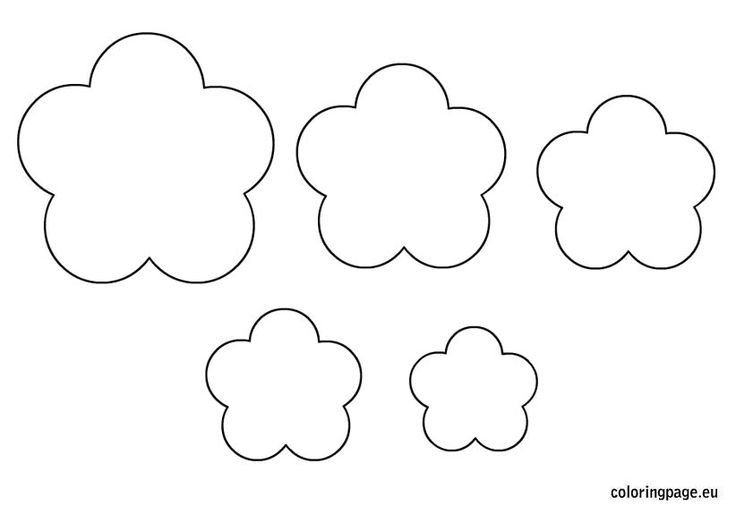 Трафареты цветов для поделок