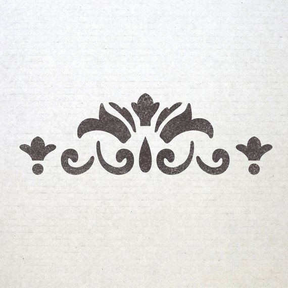 Трафаретные узоры на стены