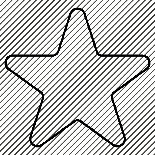 Звезда контур