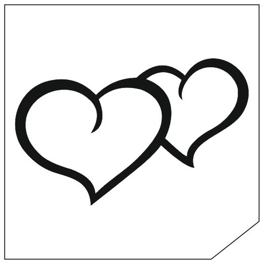 Сердечко контур