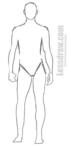 Мужская фигура для рисования одежды