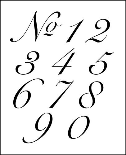 Красивые цифры шрифт