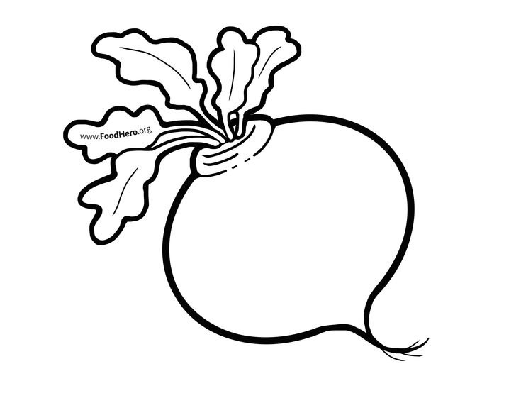 Репка для раскрашивания для детей