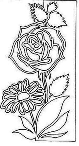 Вытынанка цветов