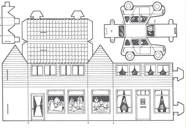 Развертка домика