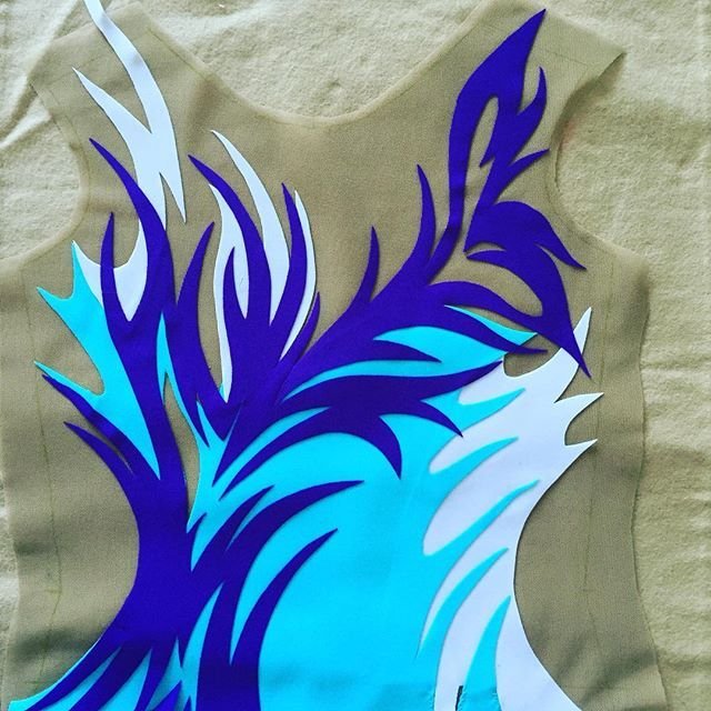 Орнамент для гимнастического купальника