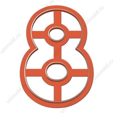 Восьмерка пряник трафарет