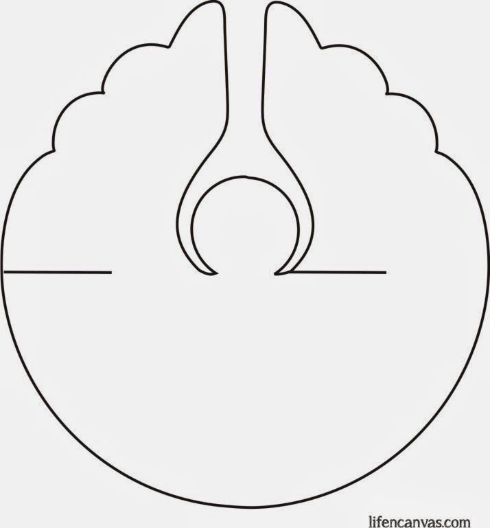 Ангел шаблон для вырезания